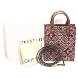 Borsa a spalla in pelle jacquard Monogram Petit Sac Pla di Louis Vuitton