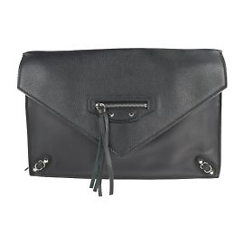Borsa a mano con zip in carta Balenciaga