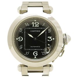 Cartier Pasha C 35mm Black Dial Stainless Steel Watch