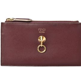 Fendi Brown Leather Coin Purse