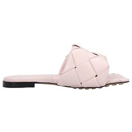 Sandalo piatto Lido di Bottega Veneta rosa