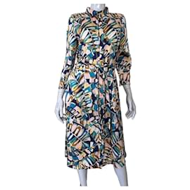 Clements Ribeiro Langes Knopfkleid aus Polyester