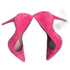 Gucci Pumps Fuchsia Leder Hirschleder