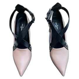 Décolleté Louis Vuitton Pelle Nero Beige