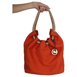 Bolso Michael Kors naranja de tela