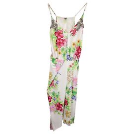 Autre Marque Vestido Dodo Bar Or Valentina embellecido con cristales en poliéster de estampado floral