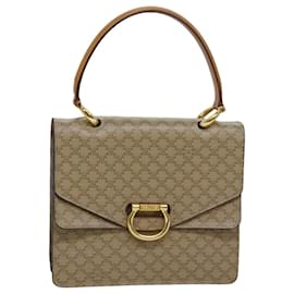 Céline Borsa a mano in tela Macadam beige Auth 82559