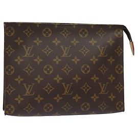 LOUIS VUITTON Monogram Poche Toilette 26 Pouch M47542 LV Auth am6426