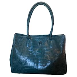 Longchamp blue reed bag