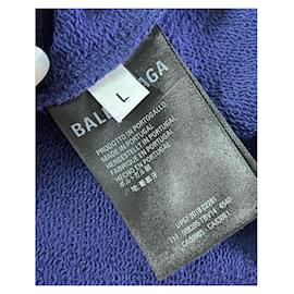 Balenciaga Pullover Marineblau aus Baumwolle