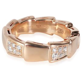 Bulgari BVLGARI Serpenti Mode Ring aus 18k Roségold 0,34 CTW