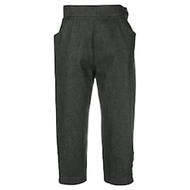 Pantalons gris cropped Saint Laurent - Yves Saint Laurent