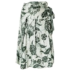 Falda floral gris Dries Van Noten