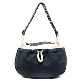 Borsa in tessuto bicolore Chanel - anni 2000
