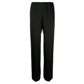Pantalones de seda negra Chanel - años 2000