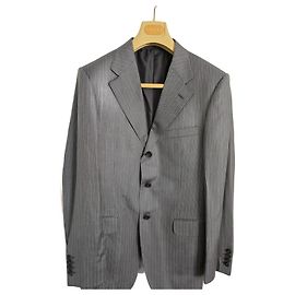 Completo Uomo Gucci Grigio Antracite Lana e Seta
