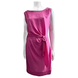 Weiches rosa Mock-Wrap-Kleid New Della von DvF - Diane Von Furstenberg