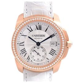 Reloj Cartier Calibre de Cartier con esfera plateada WF100013