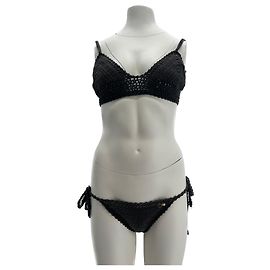 Autre Marque Sie hat mich einen Badeanzug T.International S aus Polyester tragen lassen