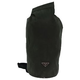 Bolsa de Ombro PRADA Nylon Caqui Auth 82572