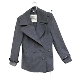 Abrigo Burberry London de lana y cachemira gris