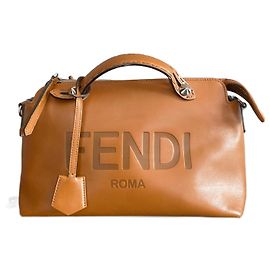 Fendi By the Way Borsa Boston Medium in pelle marrone