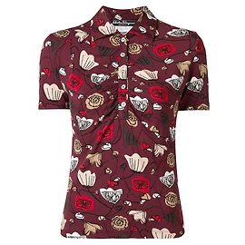 Camisa polo burdeos Salvatore Ferragamo