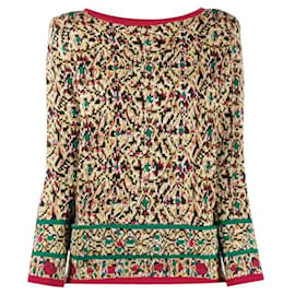 Mehrfarbiger Wollpullover von Saint Laurent