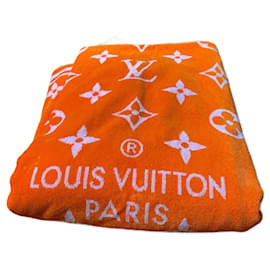 Serviette de plage Louis Vuitton Monogram Orange Coton