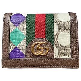 Portafoglio Gucci Centum Ophidia Tela GG Supreme Multicolore
