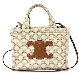 Celine Small Cabas Thais Triomphe Canvas Tote Bag - Céline
