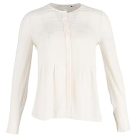 Blouse à manches longues en soie blanche de Diane von Furstenberg - Diane Von Furstenberg