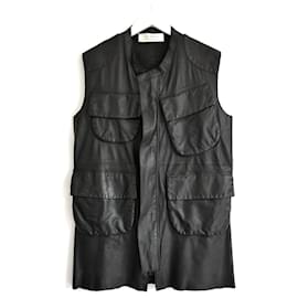 Chaqueta cargo sin mangas de cuero Marni Primavera 2010