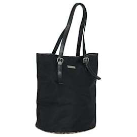 Autre Marque Borsa a spalla Burberrys Nova Check Blue Label in nylon nero e beige Auth ti1781