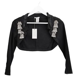 Verzierte cropped Jacke Pollini Vintage SS06