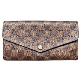 Louis Vuitton Sarah Geldbörse Damier Ebene Braun