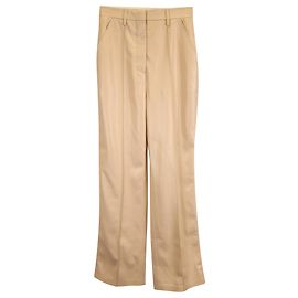 Nanushka Leena Trouser Pants in Beige Polyurethane