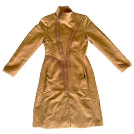 Dirk Bikkenbergs Manteau marron vintage Dirk Bikkembergs des années 1990.