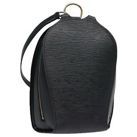 LOUIS VUITTON Epi Mabillon Zaino Nero M52232 LV Auth 84182