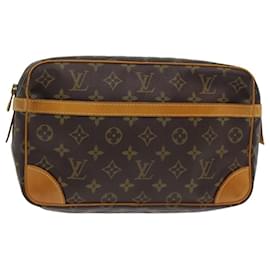 LOUIS VUITTON Monogram Compiegne 28 Borsa Clutch M51845 LV Auth am6523