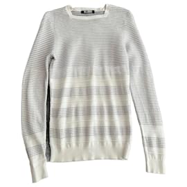 Spitzweißer Pullover von Raf Simons Frühjahr Sommer 2007.