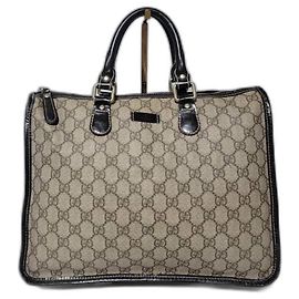 Bolso tote de lona y cuero Gucci GG Supreme Joy