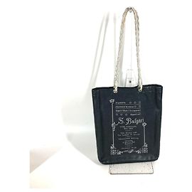 Borsa tote in pelle nera Bvlgari S.bulgari