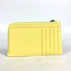 Monedero de cuero amarillo Balenciaga