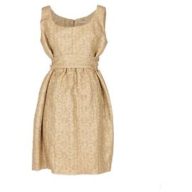 Autre Marque Goldene Leinenkleid P.A.R.O.S.H. - 2000er Jahre