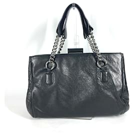 Borsa a spalla Chanel CC Coco Mark W con catena