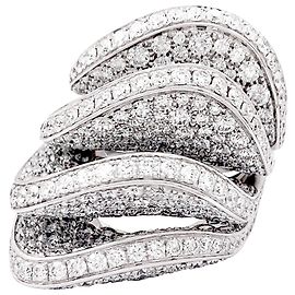 Anello 'Onde' in oro bianco De Grisogono, diamanti.