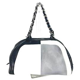 Chanel Bicolor CC Coco Mark W Kettenhandtasche