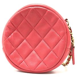 Borsa a catena rotonda matelassé Chanel CC Coco Mark
