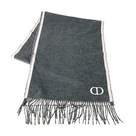 Stola in seta Christian Dior in grigio e rosa